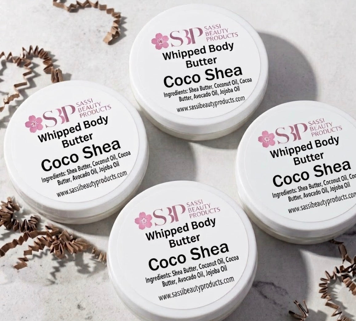 Sassi whipped body butter jars